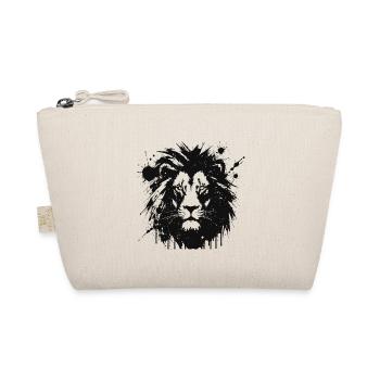 Lion éclaboussures noir - Trousse biologique - nature - Devant