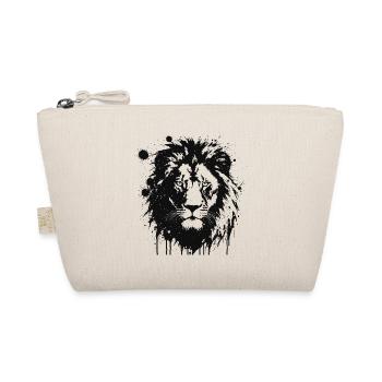 Black Lion Splash Art - Organic Pouch - nature - Front