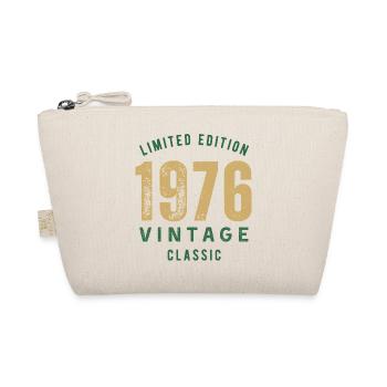 Limitierte Edition 1976 Vintage Classic Geburtstagsjahr - Bio-Täschchen - Natur - Vorne
