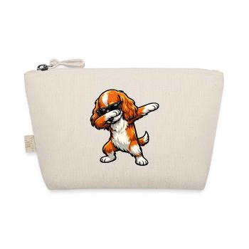 Dabbing Cocker Spaniel - Bio-Täschchen - Natur - Vorne