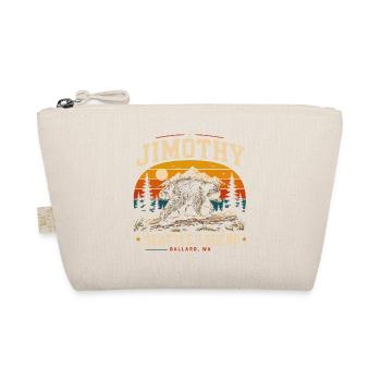 Vintage Waschbär Jimothy Vollmondsonnenuntergang - Bio-Täschchen - Natur - Vorne