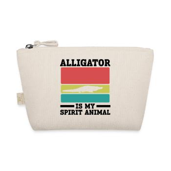Alligator Vintage Spirit Animal - Bio-Täschchen - Natur - Vorne
