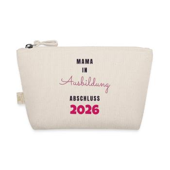 Mama in Ausbildung Abschluss 2026 - Schwanger - Bio-Täschchen - Natur - Vorne