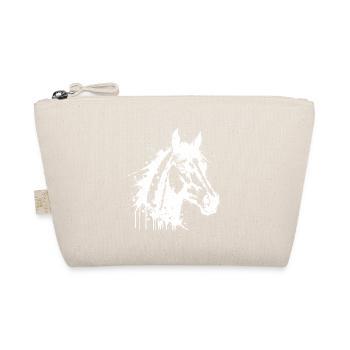 Tête de Cheval Paint Splash Blanc - Trousse biologique - nature - Devant
