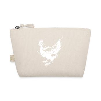 Hen Paint Splash White Splash - Bio-Täschchen - Natur - Vorne