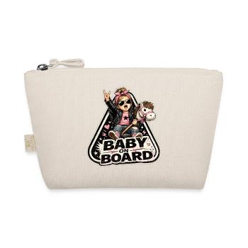 Baby on Board Rocker Stil - Bio-Täschchen - Natur - Vorne