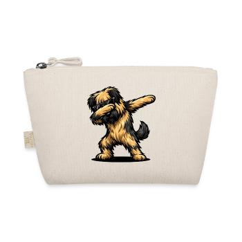 Dabbing Briard - Bio-Täschchen - Natur - Vorne