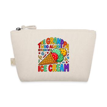 Opa mit Eiscreme - Organic Pouch - nature - Front