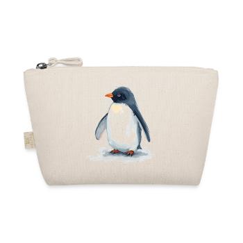 Watercolor penguin in the jump - Organic Pouch - nature - Front