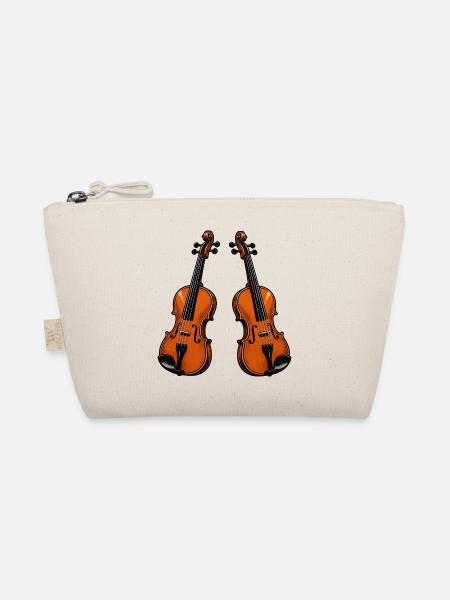 Violine Geige - Bio-Täschchen - Natur