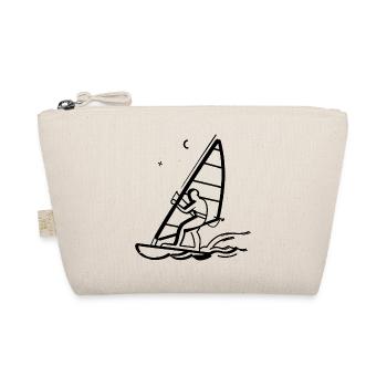 Windsurfing Drawing - Organic Pouch - nature - Front
