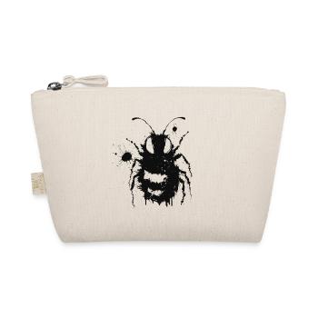 Bee Street Art Grunge Black - Organic Pouch - nature - Front