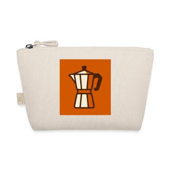 Espresso Maker Coffee Logo - Organic Pouch - nature - Front