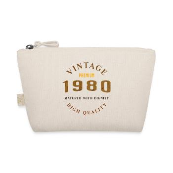 Matured With Dignity 1980 Retro Look Design - Organic Pouch - nature - Front