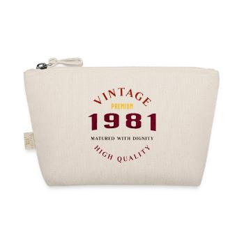 Matured With Dignity 1981 Retro Look Design - Organic Pouch - nature - Front