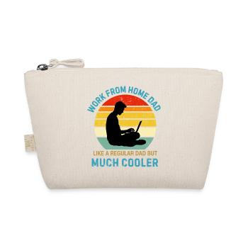 Funny Remote Worker Computer Work From Home Gift - Organic Pouch - nature - Front