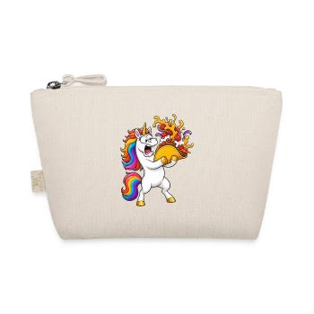 Funny Unicorn Taco Catastrophe - Organic Pouch - nature - Front