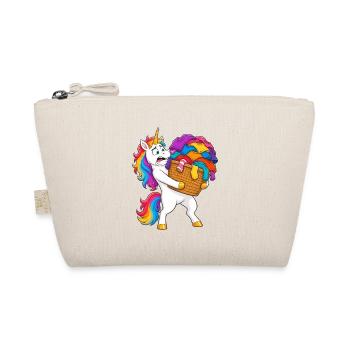 Funny Unicorn Laundry Avalanche - Organic Pouch - nature - Front