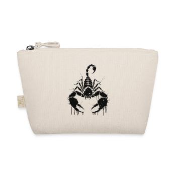 Scorpio Black Ink Silhouette - Organic Pouch - nature - Front