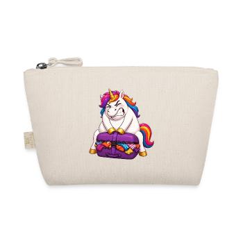 Unicorn Overpacked Suitcase - Organic Pouch - nature - Front