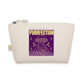 UFO Cat Saying - Organic Pouch - nature - Front