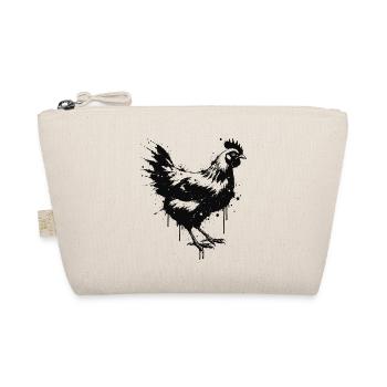 Hen Style Splatter Art Black - Bio-Täschchen - Natur - Vorne