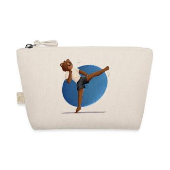Karate Bär - Bio-Täschchen - Natur - Vorne
