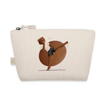 Kuschelbär Karate Kick - Bio-Täschchen - Natur - Vorne