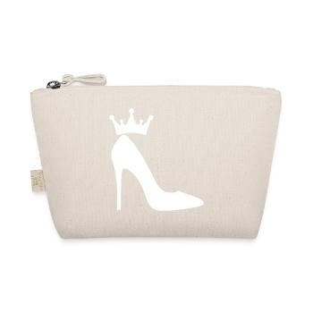 High Heels mit Krone – Elegante Queen Silhouette - Bio-Täschchen - Natur - Vorne
