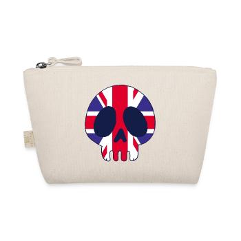 Britischer Schädel - Bio-Täschchen - Natur - Vorne