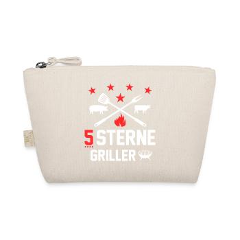 5 Sterne Griller Grillsprüche Grillparty BBQ - Bio-Täschchen - Natur - Vorne