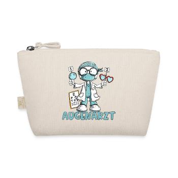 Augenarzt Sehtest Cartoon Facharzt Geschenk - Bio-Täschchen - Natur - Vorne