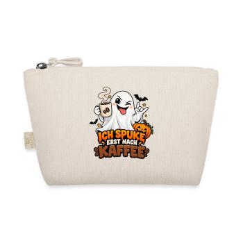 Kaffeegeist Halloween Motiv - Bio-Täschchen - Natur - Vorne