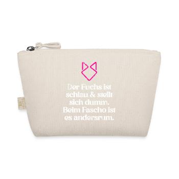 ZEICHEN SETZEN GEGEN RECHTS (Vintage) FCK NZS - Bio-Täschchen - Natur - Vorne