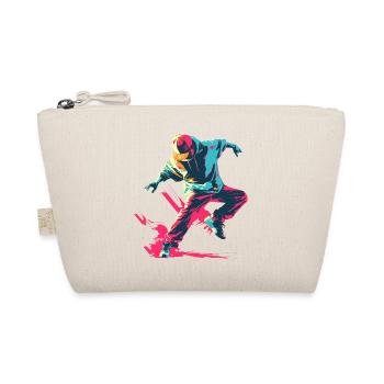 B-Boy Cartoon Stil - Bio-Täschchen - Natur - Vorne