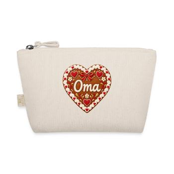 Oma Herz-Gingerbread - Bio-Täschchen - Natur - Vorne
