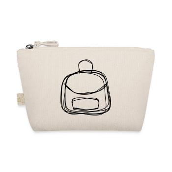 Rucksack handgezeichnet - Bio-Täschchen - Natur - Vorne