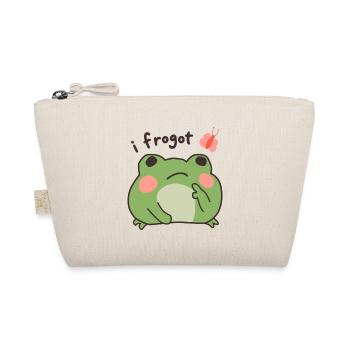 Lustig, ich habe den süßen Frosch vergessen - Bio-Täschchen - Natur - Vorne