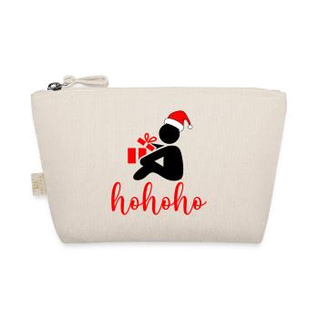 HoHo Geschenk Santa Stil - Bio-Täschchen - Natur - Vorne