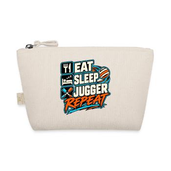 Eat Sleep Jugger Repeat – Jugger Sport - Bio-Täschchen - Natur - Vorne