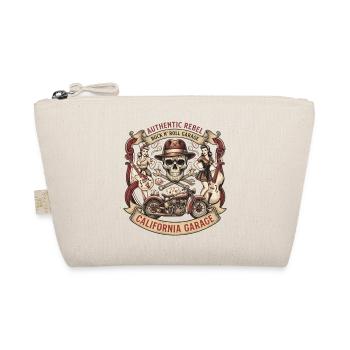 California Rebel Skull Garage - Bio-Täschchen - Natur - Vorne