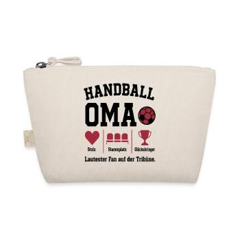 Fan Oma Handball – Stammplatz auf der Tribüne - Bio-Täschchen - Natur - Vorne