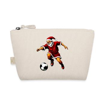 Fussballer Weihnachten - Bio-Täschchen - Natur - Vorne