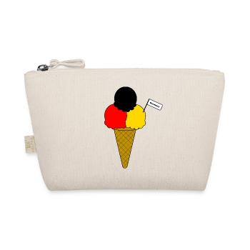 Deutschland Germany Flag Eiscreme - Bio-Täschchen - Natur - Vorne