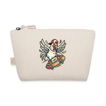 Skater Chicken - Bio-Täschchen - Natur - Vorne