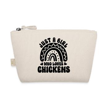 Huhn Spruch Boho Style - Bio-Täschchen - Natur - Vorne