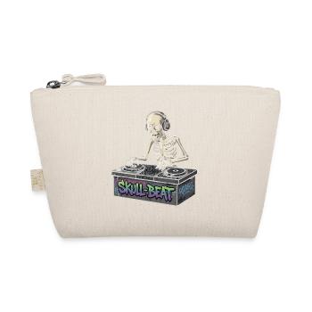 Skelettartiger DJ Skull Beat - Bio-Täschchen - Natur - Vorne