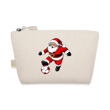 Fussballer Weihnachten - Bio-Täschchen - Natur - Vorne