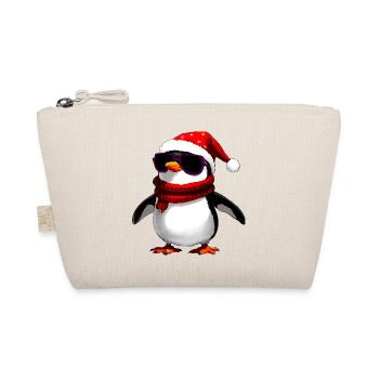 Coole Pinguine Weihnachten - Bio-Täschchen - Natur - Vorne