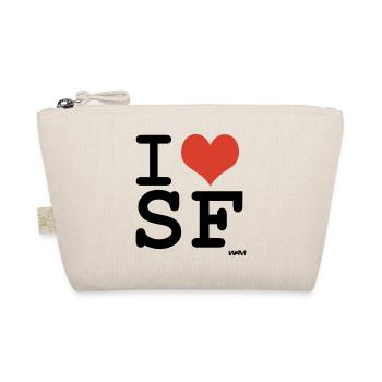 I Love SF San Francisco couleurs personnalisables - Trousse biologique - nature - Devant